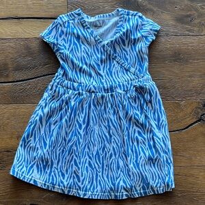 Diane Von Furstenberg (Target) Blue and White Patterned Dress